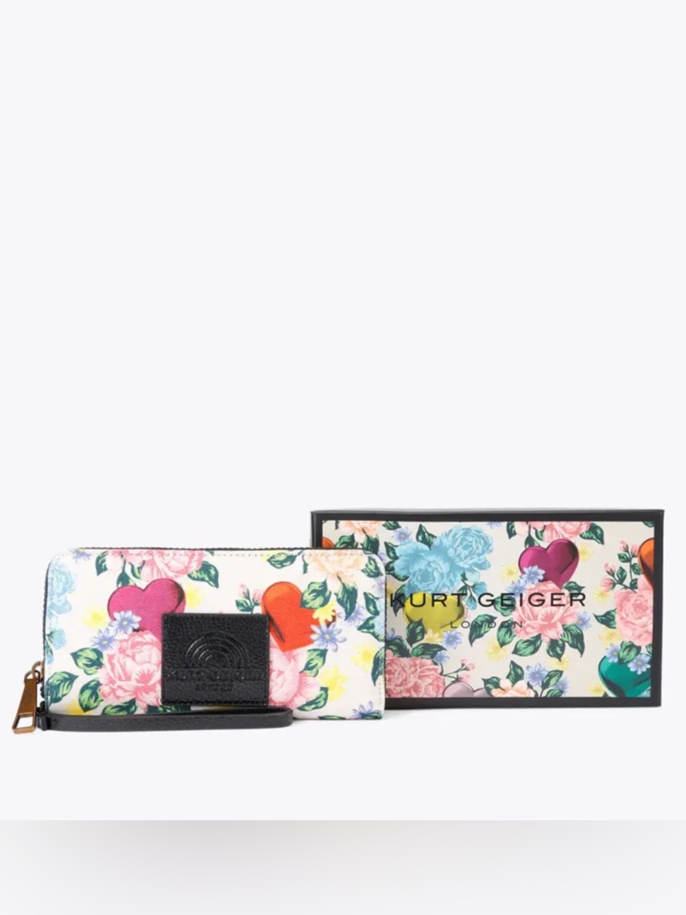 NIB Kurt Geiger Southbank Zip Around Wallet Wristlet